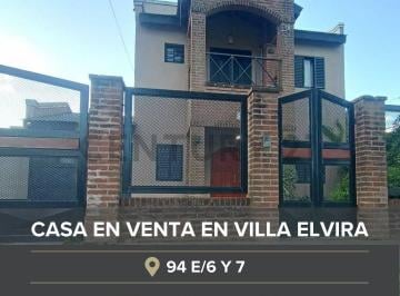 Casa · 180m² · 5 Ambientes · 2 Cocheras · Casa en Venta en Villa Elvira, La Plata