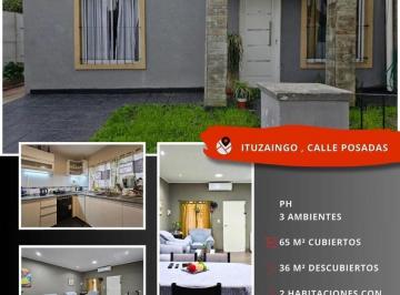 PH · 65m² · 3 Ambientes · PH en Ituzaingò