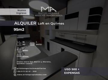 Departamento · 95m² · 1 Ambiente · Loft Apto Profesional Ó Vivienda en Quilmes