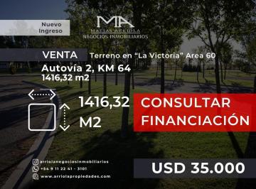 Terreno · 1416m² · Terreno de 1416,32 m² en Area 60