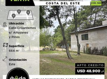 Terreno · 664m² · Lote Amplio y Luminoso en Costa del Este - Calle Crisantemos E/ Arrayanes y pinos