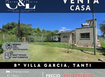 Casa · 114m² · 4 Ambientes · 1 Cochera · Casa 2 Dor con Pileta en Terreno de 565 M² con Entorno y Vista a Las Sierras. Villa García, Tanti.