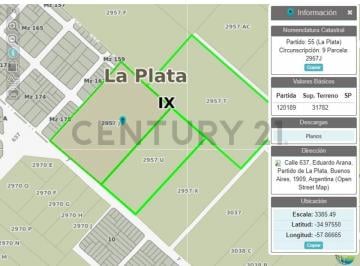 Campo · 130000m² · Av 7 y 637 13 Hectáreas en Venta La Plata