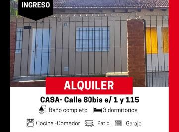 Casa de 4 ambientes, La Plata · Excelente Casa en Alquiler