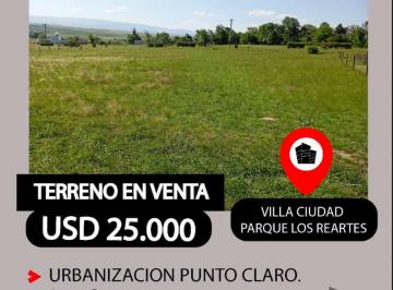 Terreno , Los Reartes · Terreno Urbanizacion Punto Claro