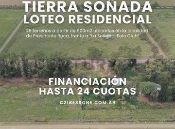Terreno · 613m² · Tierra Soñada. Loteo Residencial
