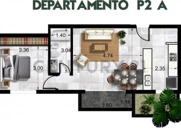 Departamento · 64m² · 2 Ambientes · Belgrano Foret, Camino Gral. Belgrano E/ 465 y 466. Depto de un Dormitorio