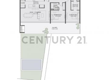 Departamento · 112m² · 3 Ambientes · 2 Cocheras · Aqua Marina Nordelta Al Río 3 Amb y Jardín en Venta en Cuota