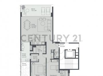 Departamento · 109m² · 3 Ambientes · 1 Cochera · Oceana Nordelta 3 Ambientes en Venta con Financiación Cochera