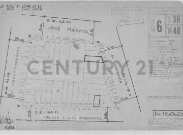 Terreno · 188m² · Lote en 33 Orientales y Av, Rivadavia. Zona Limite Almagro