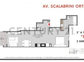 Departamento · 50m² · 1 Ambiente · Departamento en Venta