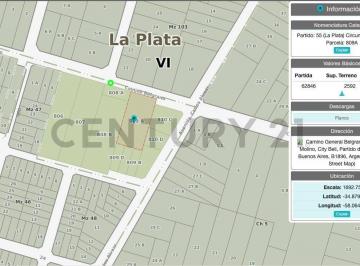 Terreno · 180m² · Lote en Venta City Bell Para Desarrollo