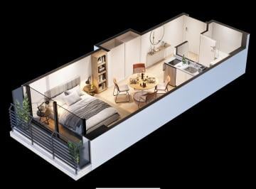 Departamento · 25m² · 1 Ambiente · Departamento Monoambiente en Barracas