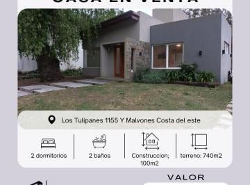 Casa de 2 ambientes, Costa del Este · Casa en Venta en Costa del Este con Amplio Jardín y Parrilla