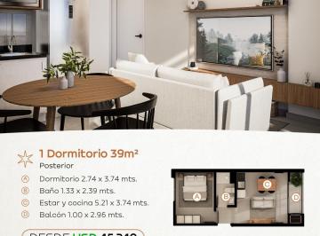Departamento · 38m² · Departamento en Fernando de La Mora, Zona Norte