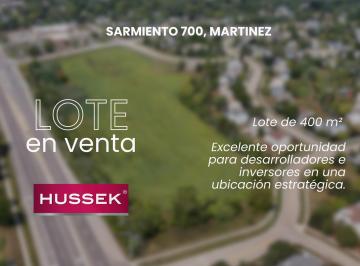 Terreno · 400m² · Lote / Terreno en Venta de 400 m² - Excelente Ubicación en Martínez