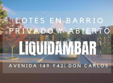 Terreno · 277m² · Lotes en Barrio Liquidambar, San Carlos