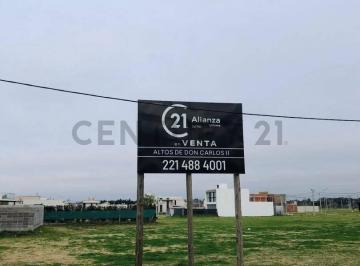 Terreno · 301m² · Venta de Lote en Altos de Don Carlos, La Plata