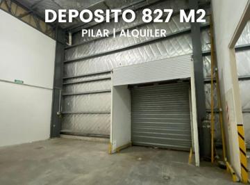 Depósito · 827m² · Depósito de 827 m² en Predio Cerrado, Pilar.
