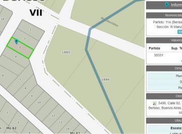 Terreno , Berisso · Lote en Venta Los Talas Calle 82 y Montevideo
