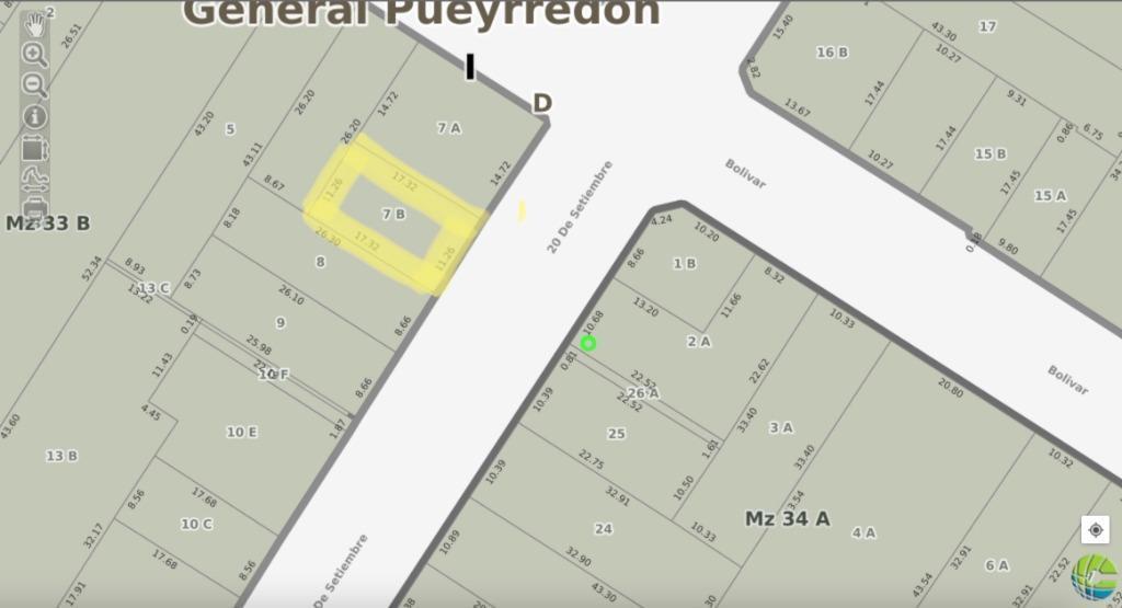 Lote comercial 195m² en zona estratégica con alto tránsito — Calle 20 de Septiembre