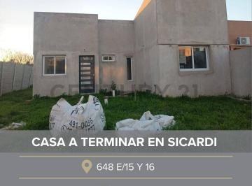 Casa · 60m² · 3 Ambientes · Se Vende Casa a Terminar en Villa Parque Sicardi, La Plata