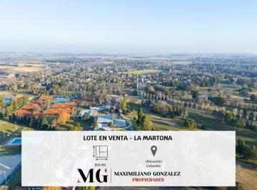 Terreno · 850m² · Lote Venta Club de Campo La Martona Cañuelas