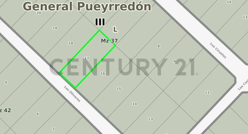 Lote de 1060 mts² en calle Los Olivares — Sierra de los Padres