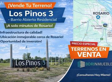 Terreno · 547m² · Lote de 550 m². Barrio Abierto Residencial Los Pinos III, Piñeiro Ao 12 Km. 9,5. Excelente Retasad