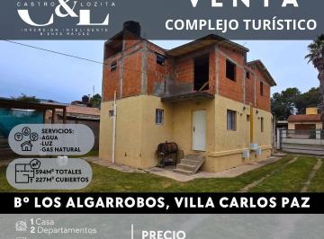 Hotel · 226m² · 10 Ambientes · 1 Cochera · Se Vende Casa 4 Dptos/ Complejo Turístico B° Los Algarrobos - Carlos Paz