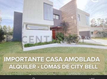 Casa · 420m² · 6 Ambientes · 2 Cocheras · Alquiler Casa en Lomas de City Bell