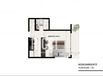 Departamento · 25m² · 1 Ambiente · Monoambiente en Venta Berazategui Desarrollo en Pozo