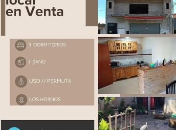 Casa de 3 ambientes, La Plata · En Venta Casa con Local