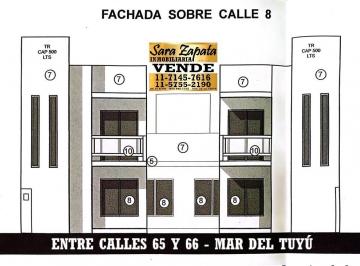 Casa de 3 ambientes, Mar del Tuyú · Calle 8 E/ 65 y 66 Mar del Tuyu Duplex Chalet 3 Amb Vende en Pozo Sara Zapata