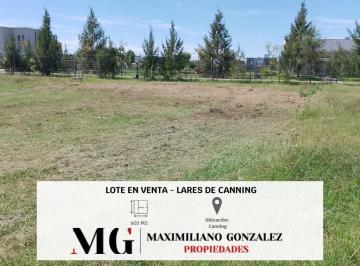 Terreno · 603m² · Lote en Venta - Lares de Canning.