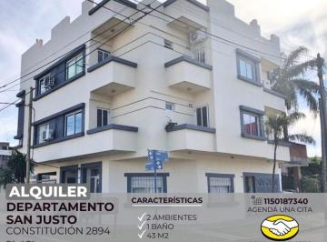 RUS-RUS-10127_2 · Alquiler Departamento 2 Ambientes San Justo