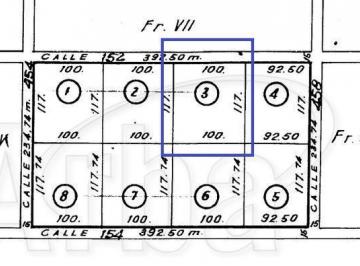 Terreno · 11700m² · Terreno / Fracción en Venta en 152 E/ 454 y 458 City Bell - Alberto Dacal Propiedades