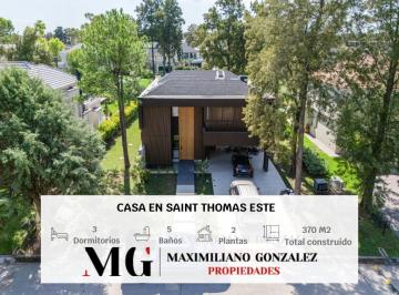 Casa · 370m² · 5 Ambientes · 1 Cochera · Casa en Venta y Alquiler, 5 Ambientes - Saint Thomas Este
