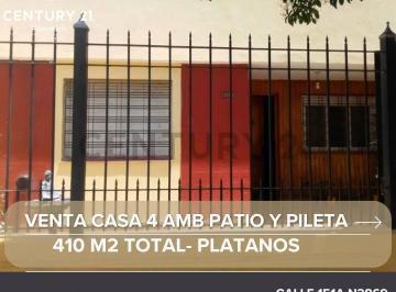 Casa · 410m² · 4 Ambientes · 2 Cocheras · Venta de Casa 4 Ambientes con Parque y Pileta en Berazategui