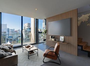 amoblamiento virtual · Departamento - Dúplex - 2 Ambientes - Terraza - Cochera - Baulera - Plaza Mitre