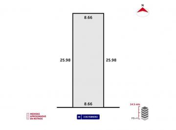 Imagen 1 - Lote amplio en 3 de Febrero y Av Francia, ideal para construcción de PB + 4 pisos. - · Lote Amplio en 3 de Febrero y Av Francia, Ideal Para Construcción de Pb + 4 Pisos.