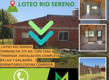 Terreno de 2 ambientes, Centenario · Terreno de 376 m² con Casa a Terminar! Rio Sereno Calle 5 Centenario