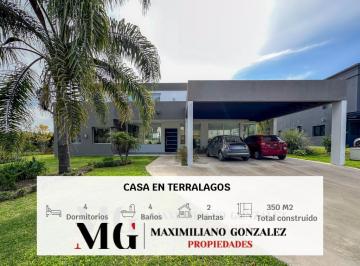 Casa · 350m² · 5 Ambientes · 2 Cocheras · Casa en Venta y Alquiler, 5 Ambientes. Terralagos, Canning.