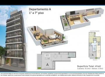 Departamento · 35m² · 1 Ambiente · Pre Venta Exclusiva! Departamentos de 1 y 2 Ambientes - Palermo - Boulevard Charcas