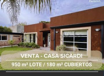 Casa · 180m² · 4 Ambientes · 2 Cocheras · Venta Casa Sicardi 3 Dorm.