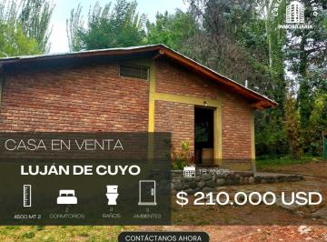 Casa de 3 ambientes, Luján de Cuyo · Casa en La Montaña con Amplio Terreno y Vista a La Quebrada de Los Berros