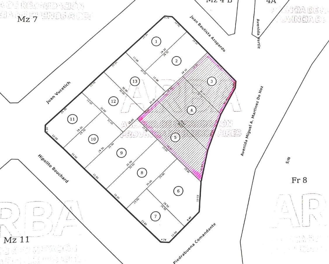 Lote 1777 m² frente a Reserva Natural del Puerto — Avenida de los Trabajadores