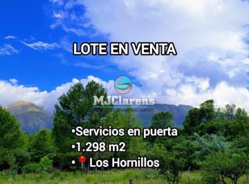 Terreno , Los Hornillos · Lote 1298 m² Los Hornillos - Traslasierra - a 280 m de Ruta 14