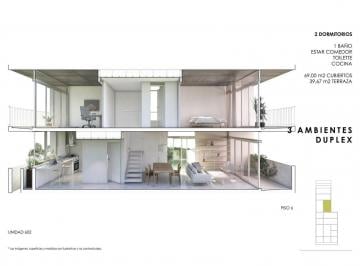 Departamento · 70m² · 3 Ambientes · 1 Cochera · Venta. Departamento. Duplex. 3 Ambientes. Terraza. Cochera. Villa Ortuzar.