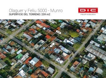 Terreno · 334m² · 5 Ambientes · 1 Cochera · Terreno Venta - Munro